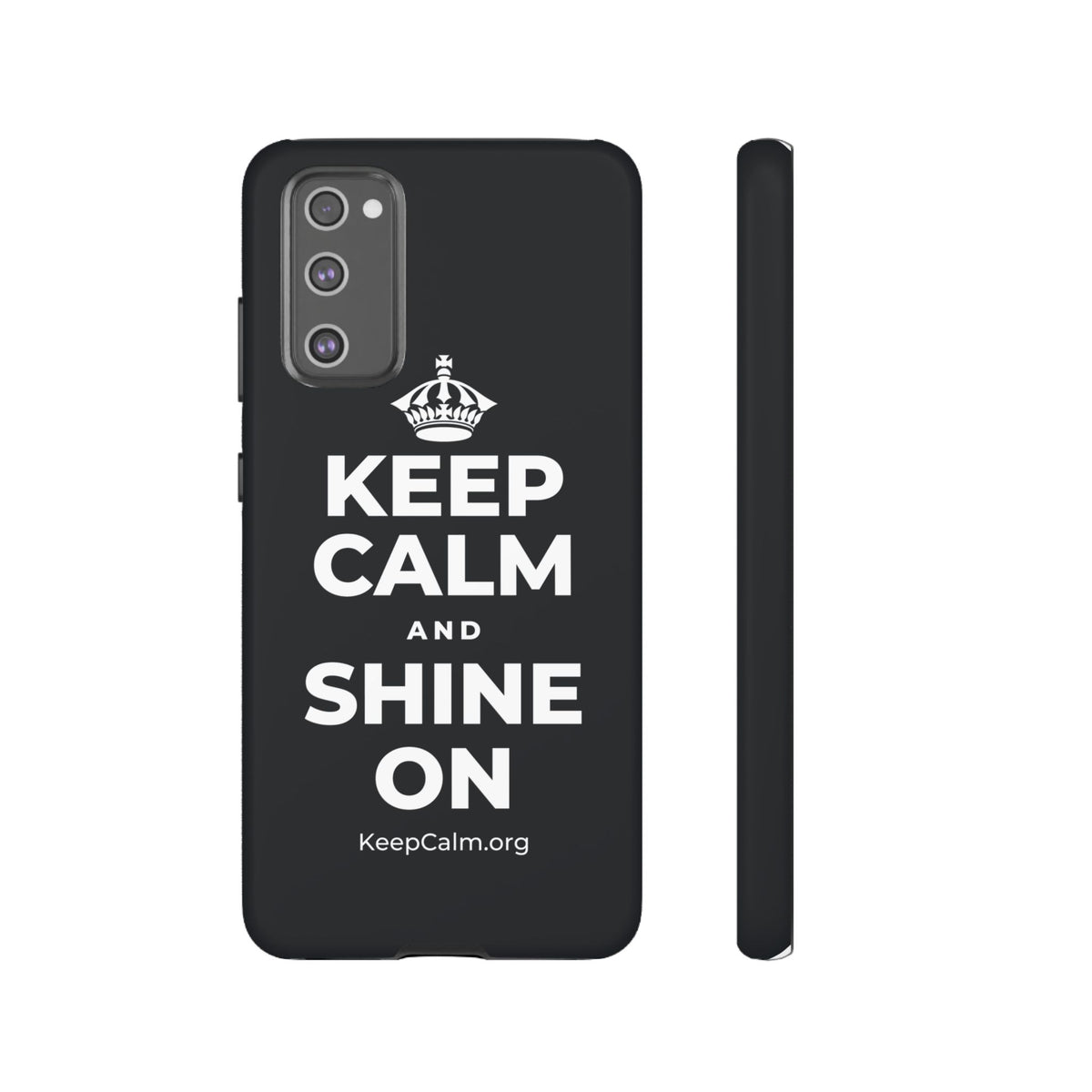 KEEP CALM AND SHINE ON Phone Case (Dark)