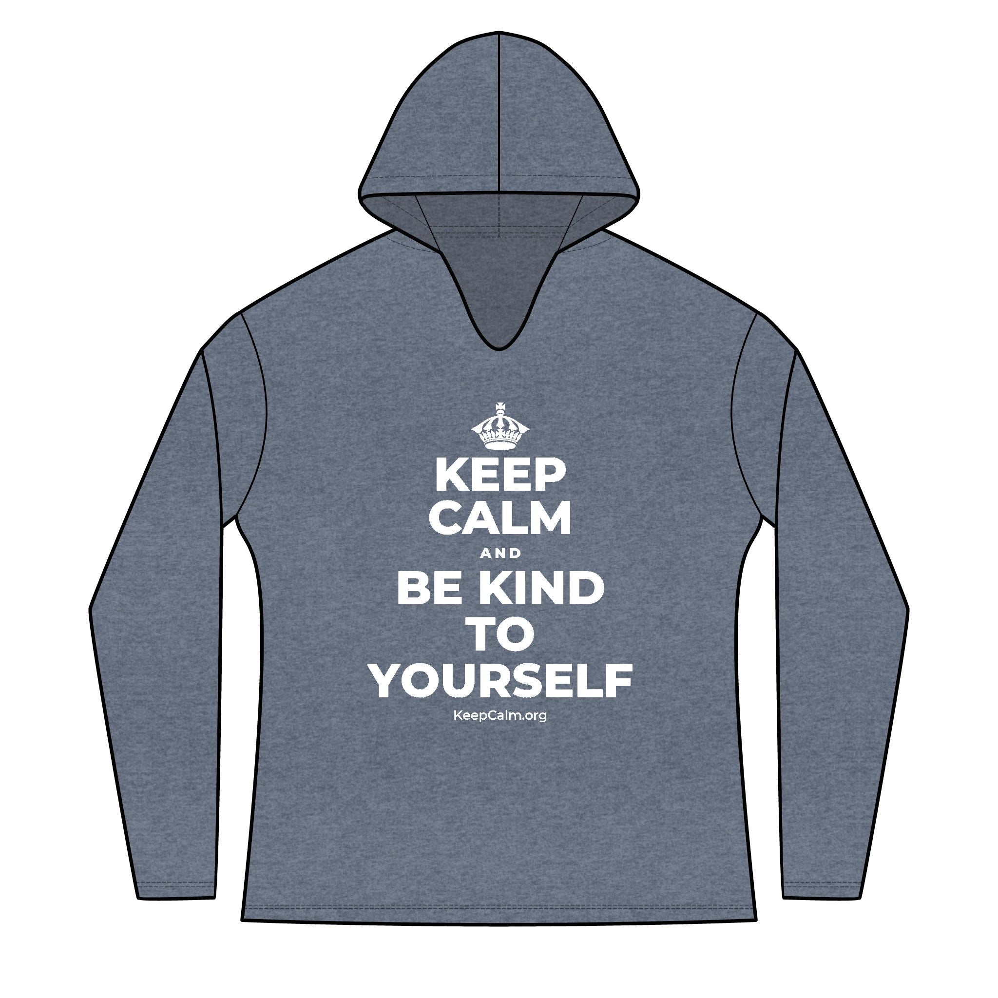 KEEP CALM AND BE KIND TO YOURSELF Women's Long Sleeve Hoodie