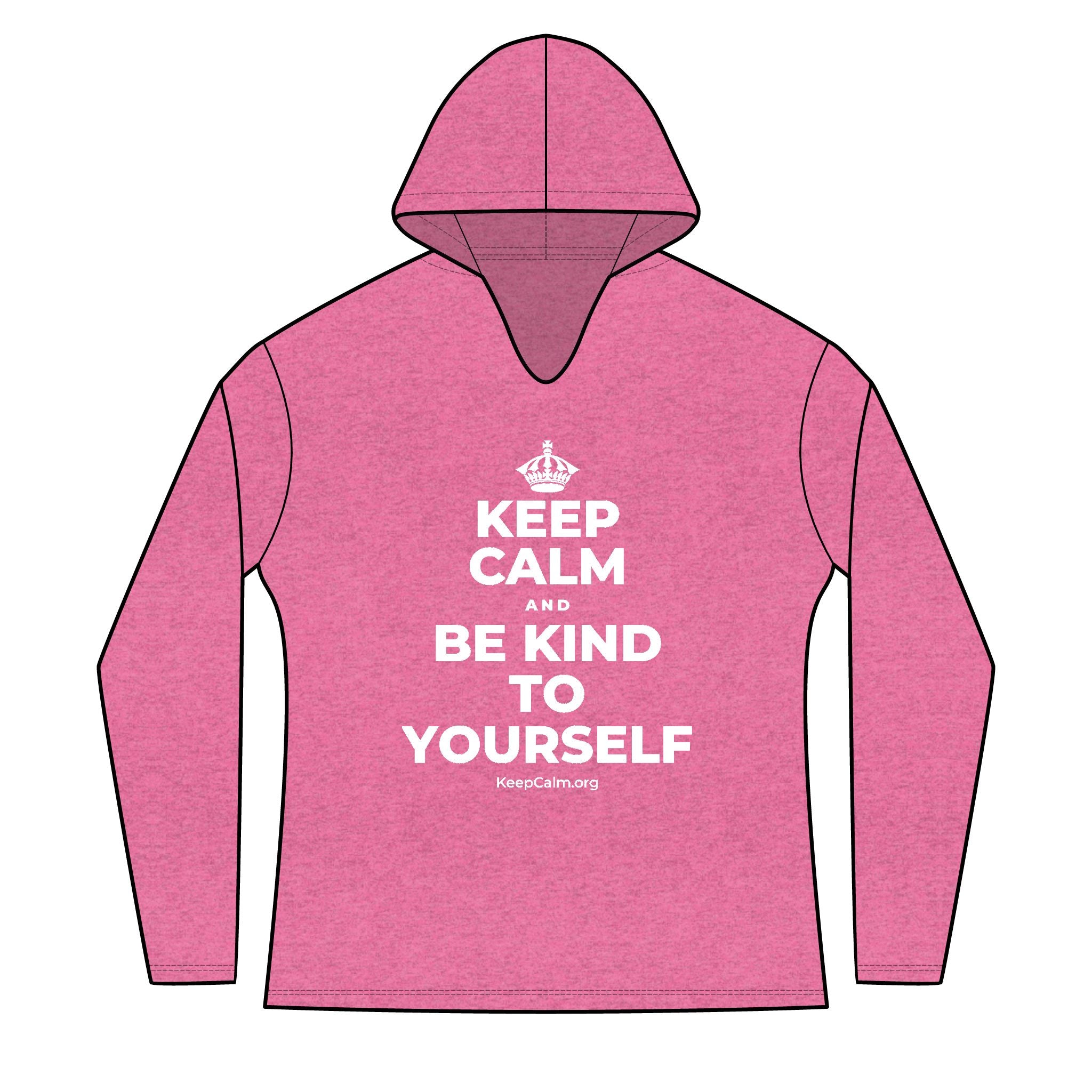 KEEP CALM AND BE KIND TO YOURSELF Women's Long Sleeve Hoodie