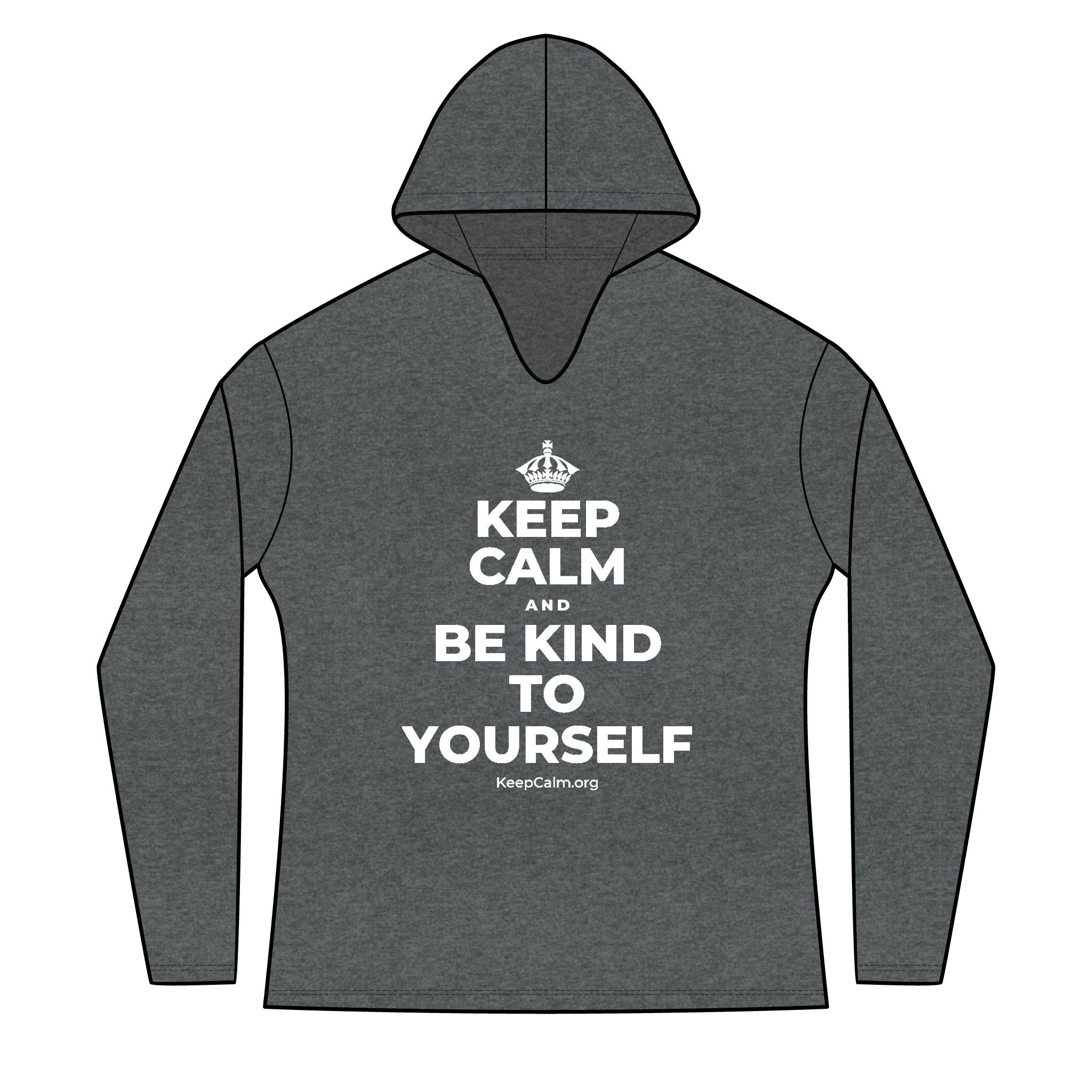 KEEP CALM AND BE KIND TO YOURSELF Women's Long Sleeve Hoodie
