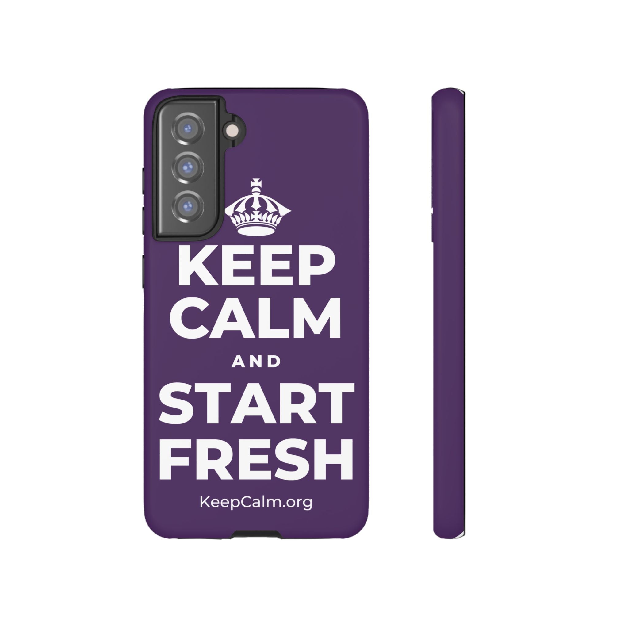 KEEP CALM AND START FRESH Phone Case