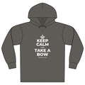 KEEP CALM AND TAKE A BOW Organic Hoodie Tee