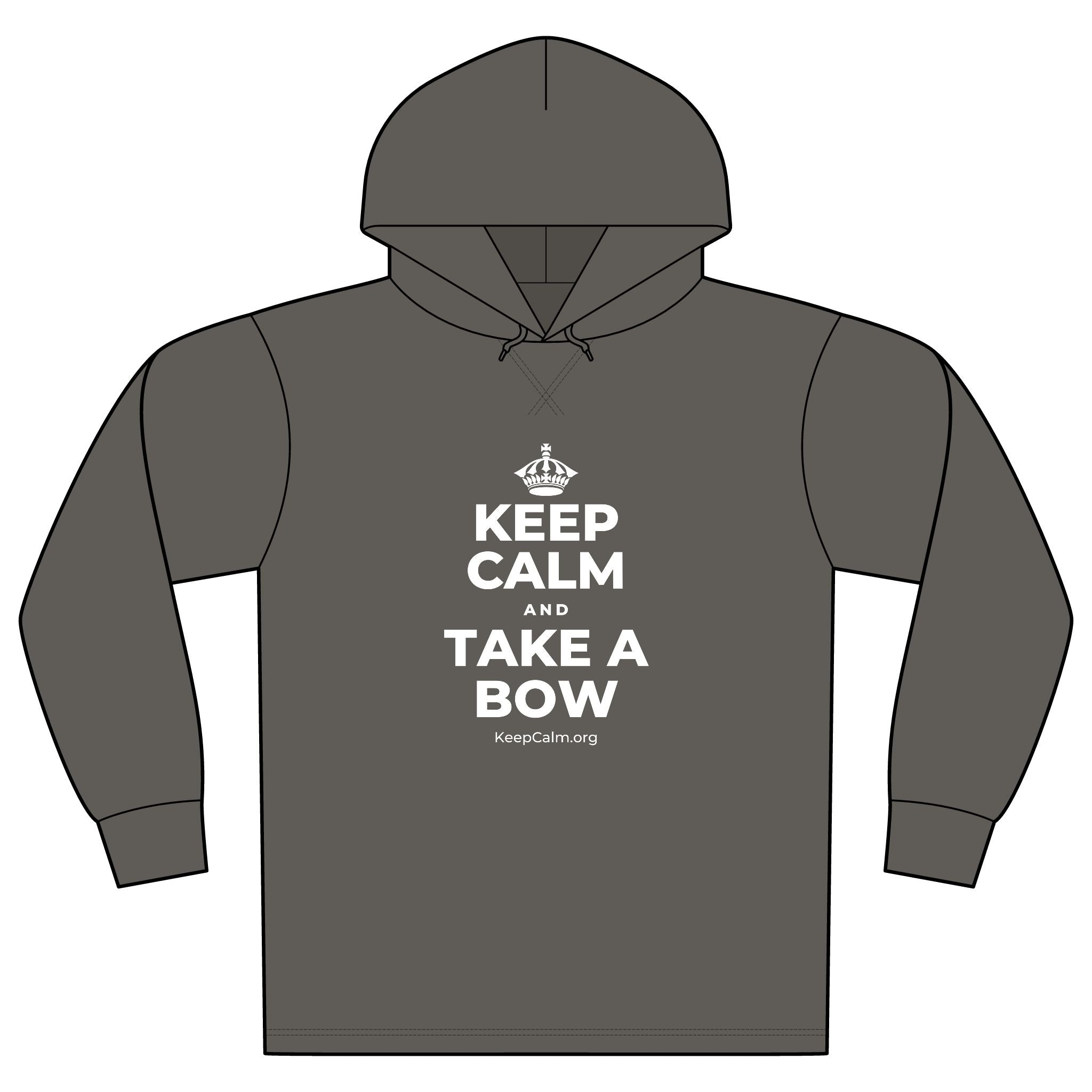 KEEP CALM AND TAKE A BOW Organic Hoodie Tee