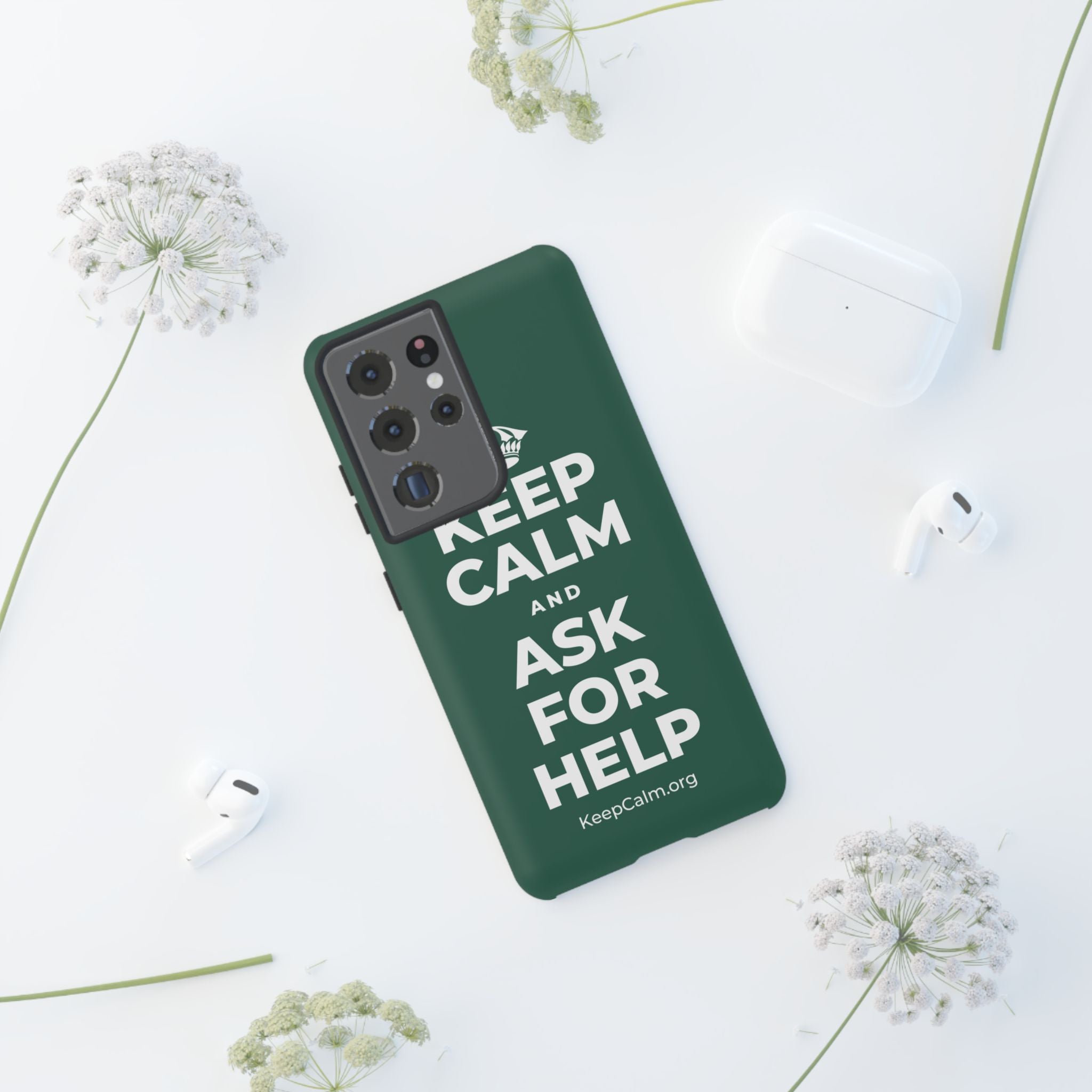 KEEP CALM AND ASK FOR HELP Phone Case
