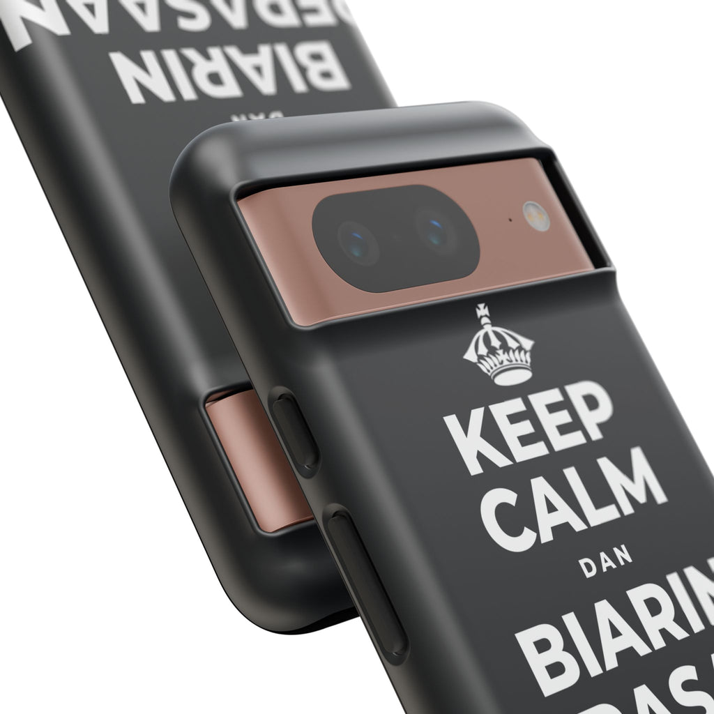 KEEP CALM DAN BIARIN PERASAAN ITU MASUK Phone Case (Dark)