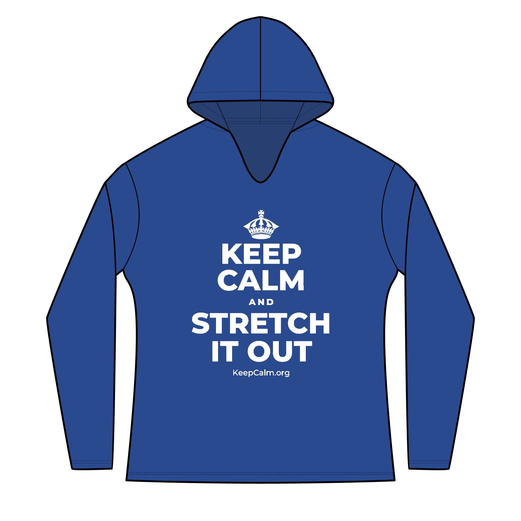 KEEP CALM AND STRETCH IT OUT Women's Long Sleeve Hoodie