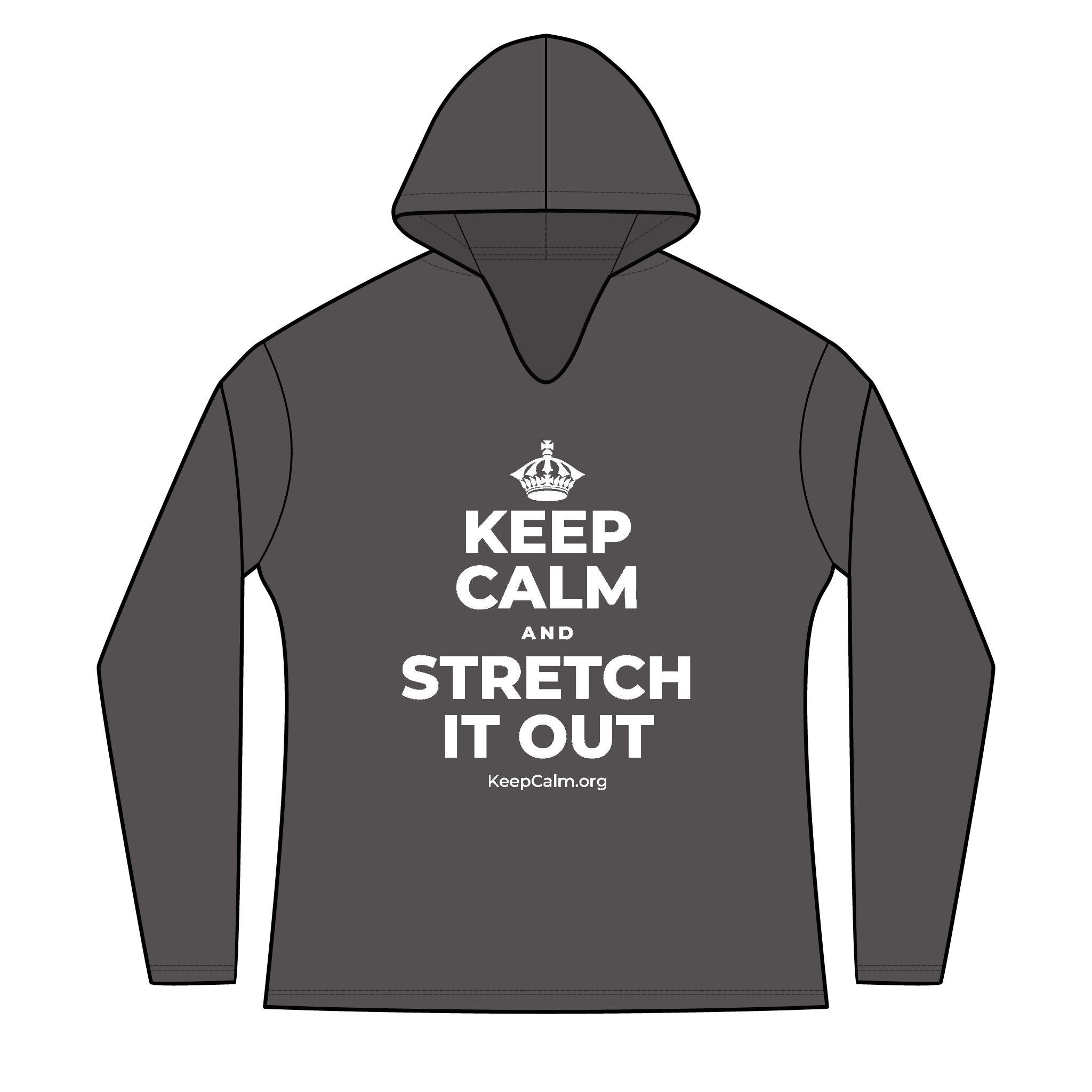 KEEP CALM AND STRETCH IT OUT Women's Long Sleeve Hoodie