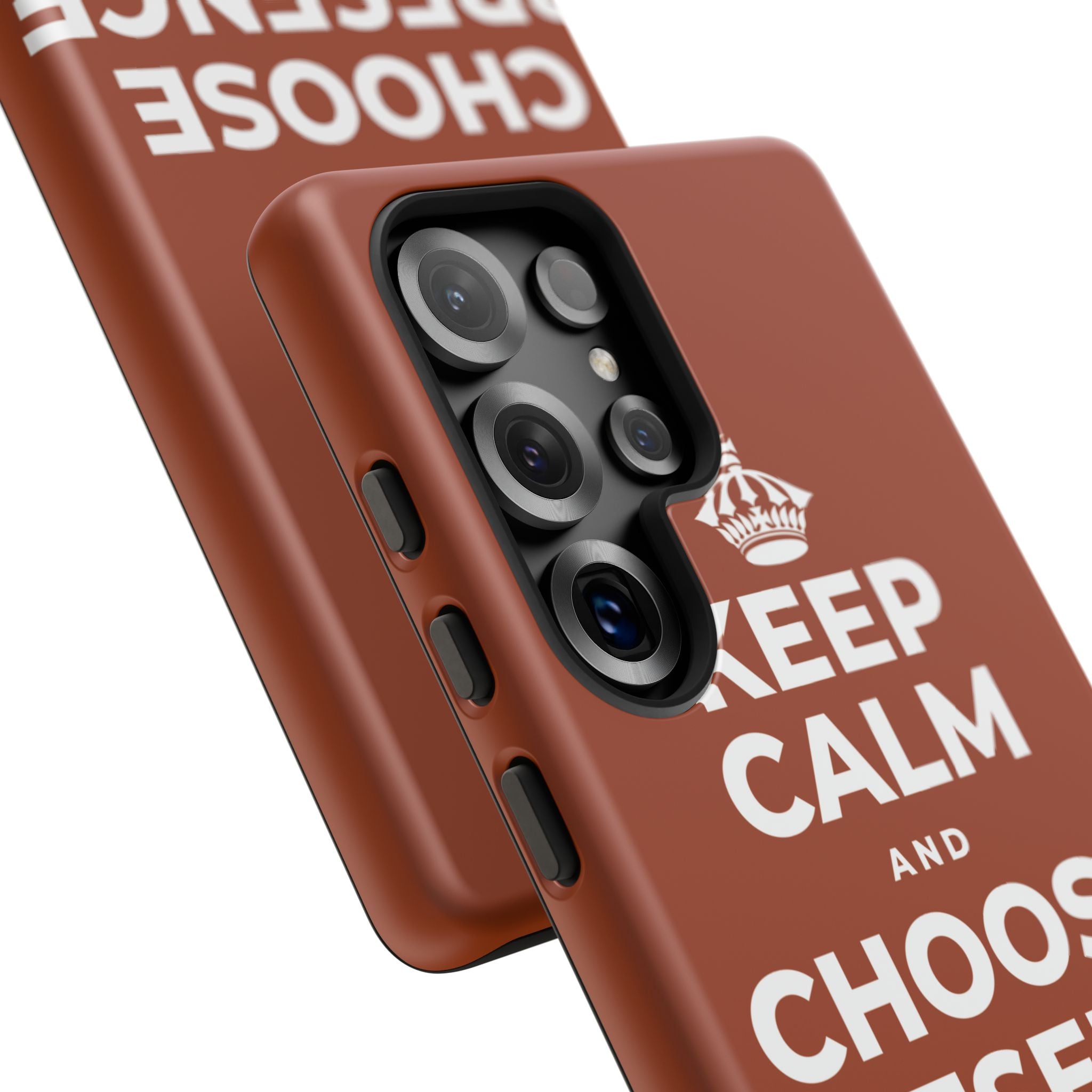 KEEP CALM AND CHOOSE PRESENCE OVER PRESENTS Phone Case