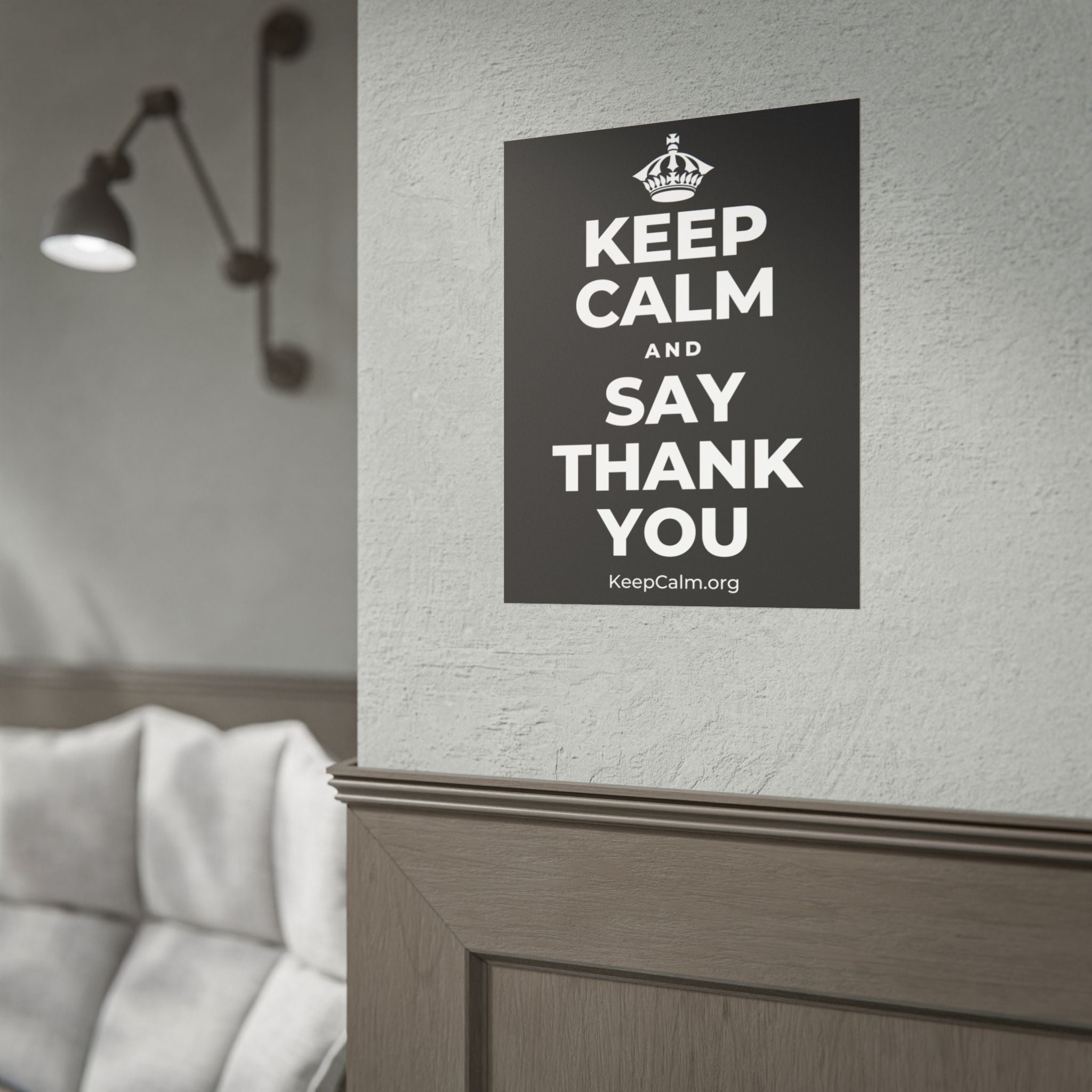 KEEP CALM AND SAY THANK YOU Poster