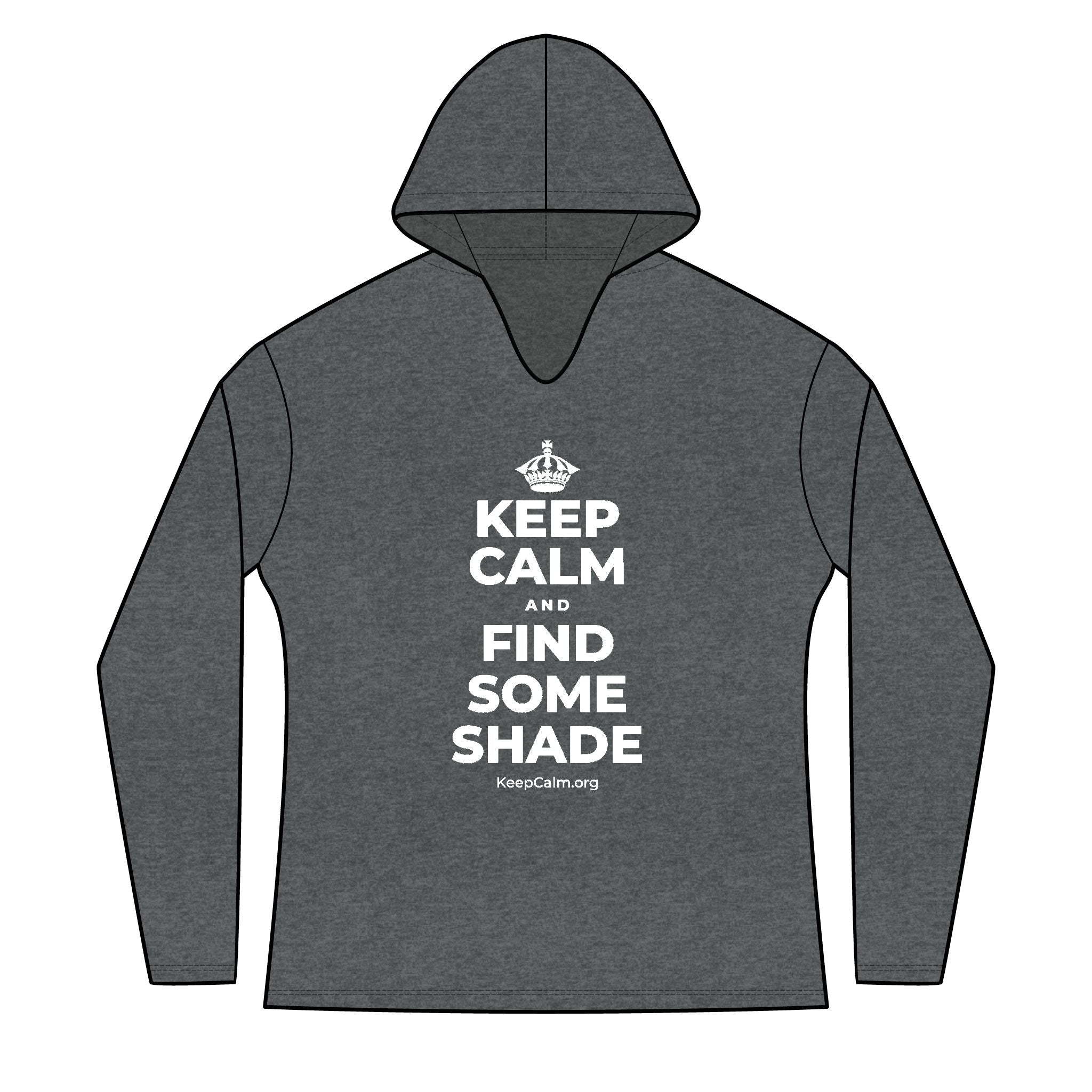 KEEP CALM AND FIND SOME SHADE Women's Long Sleeve Hoodie