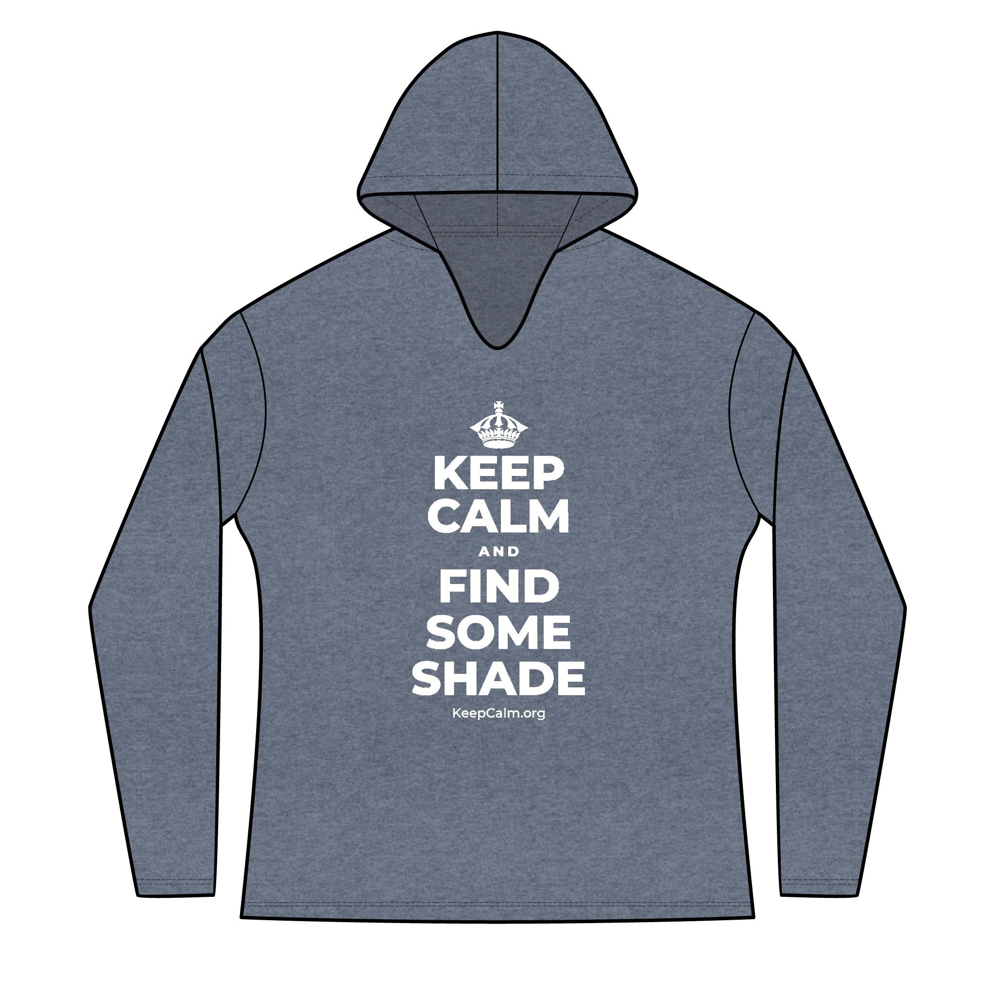 KEEP CALM AND FIND SOME SHADE Women's Long Sleeve Hoodie