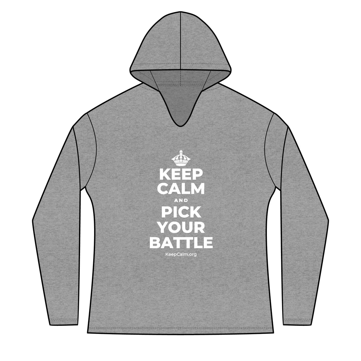 KEEP CALM AND PICK YOUR BATTLE Women's Long Sleeve Hoodie