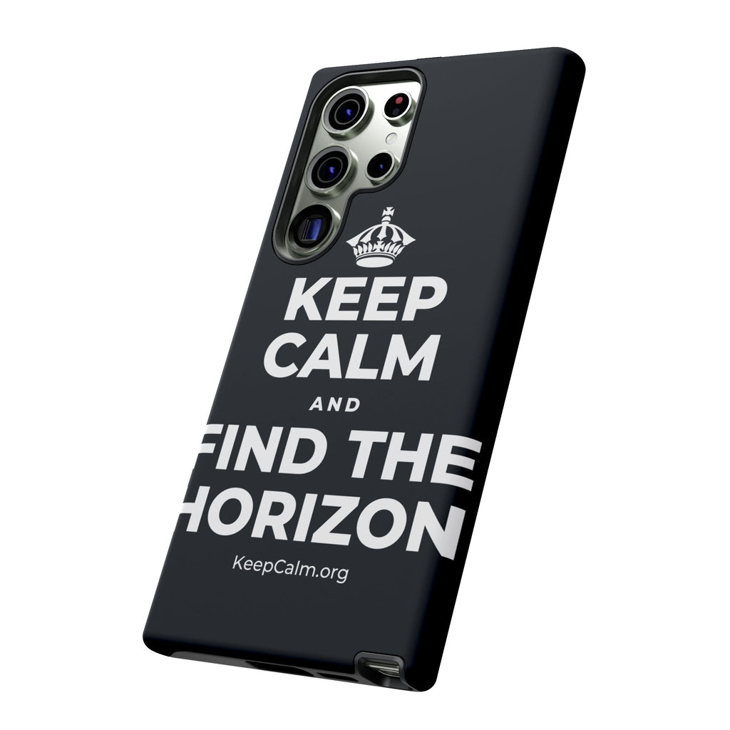 KEEP CALM AND FIND THE HORIZON Phone Case (Dark)