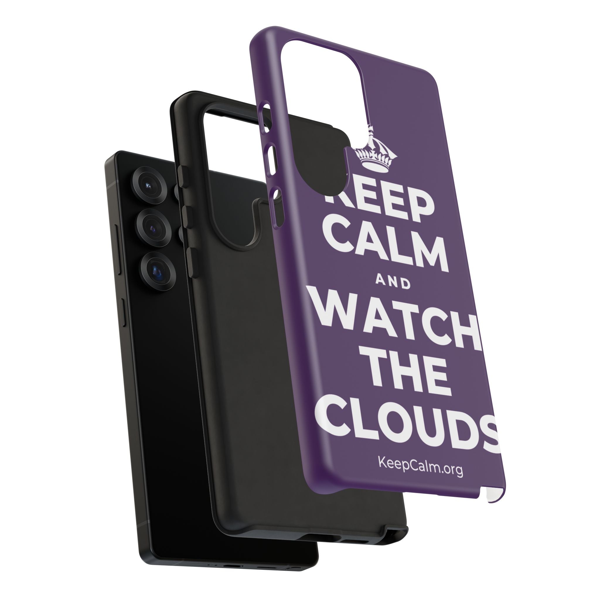 KEEP CALM AND WATCH THE CLOUDS Phone Case