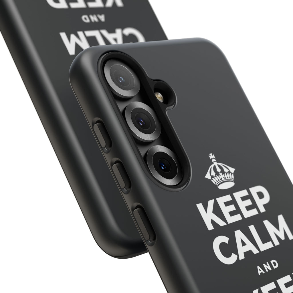 KEEP CALM AND KEEP DREAMING Phone Case (Dark)