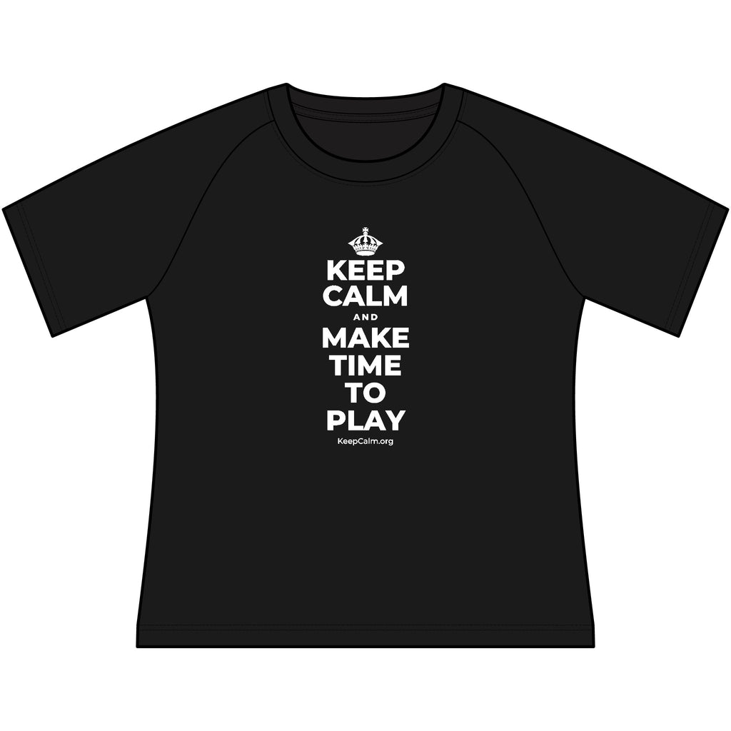 KEEP CALM AND MAKE TIME TO PLAY Women's Raglan Tee