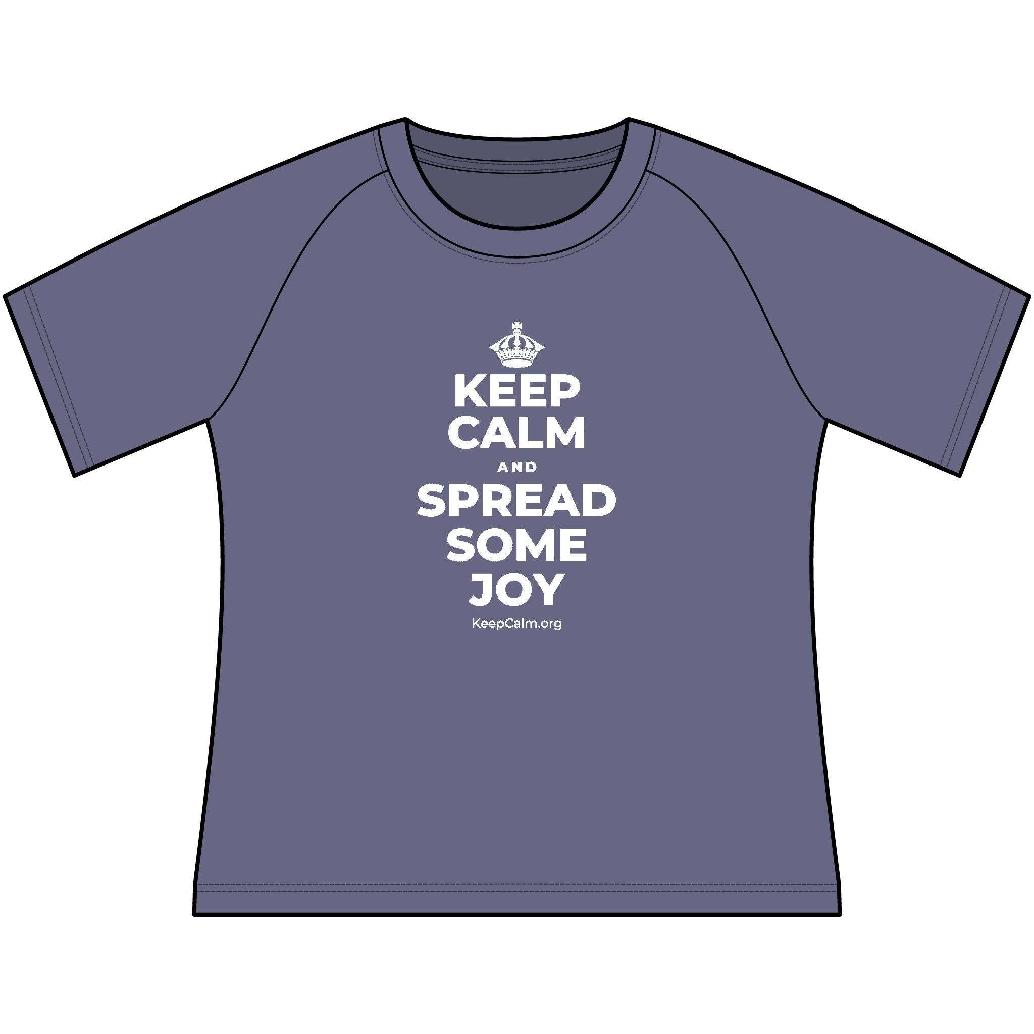 KEEP CALM AND SPREAD SOME JOY Women's Raglan Tee