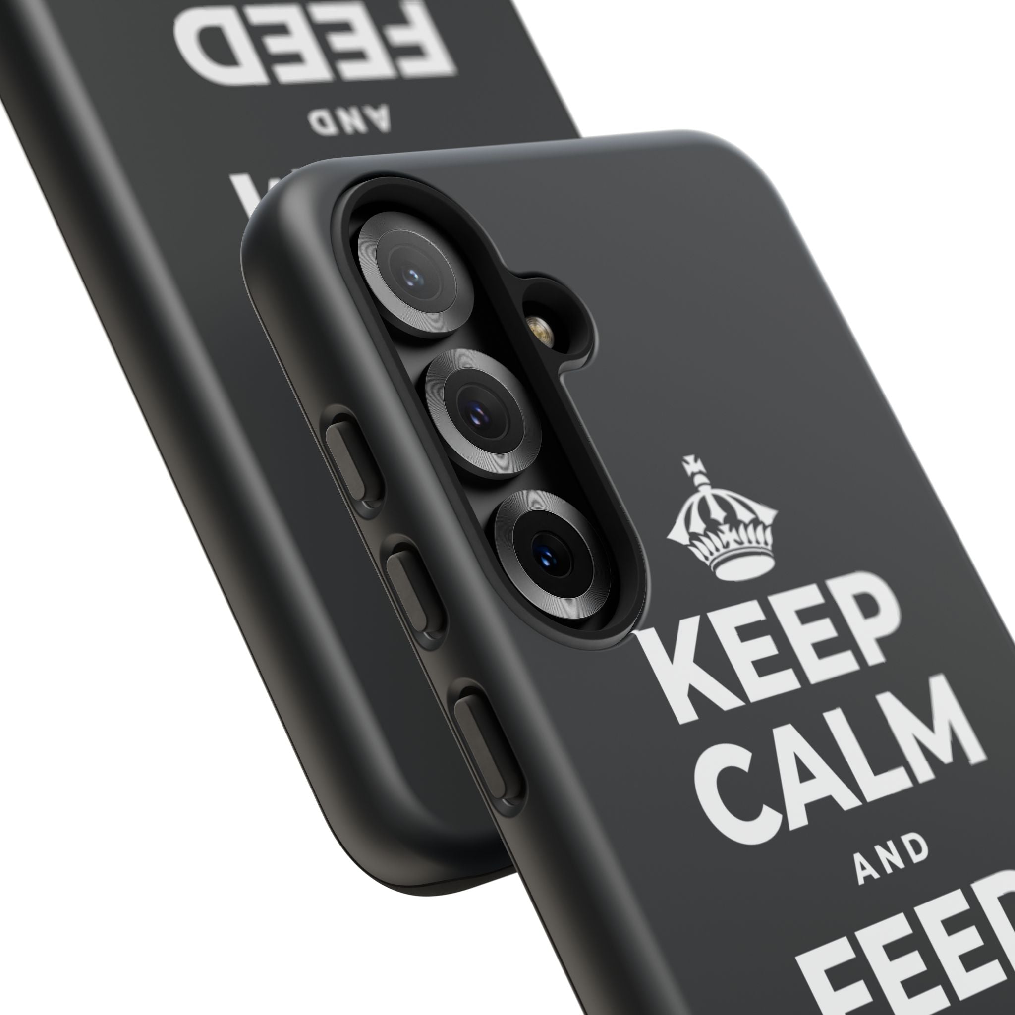 KEEP CALM AND FEED YOUR SOUL TOO Phone Case (Dark)