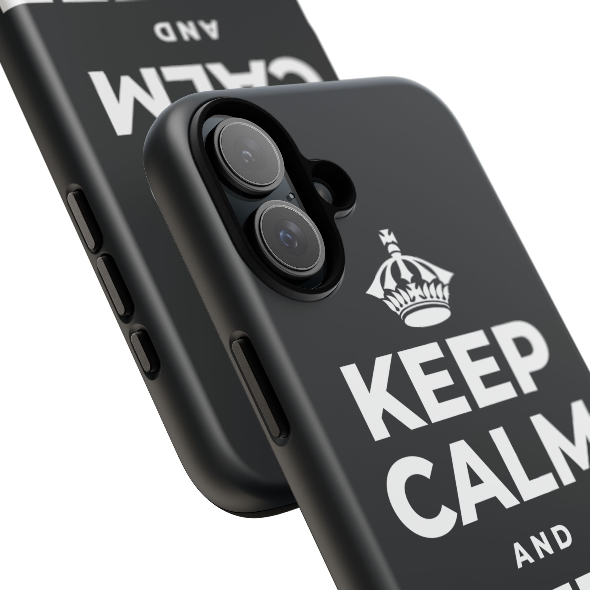 KEEP CALM AND COFFEE FIRST Phone Case (Dark)
