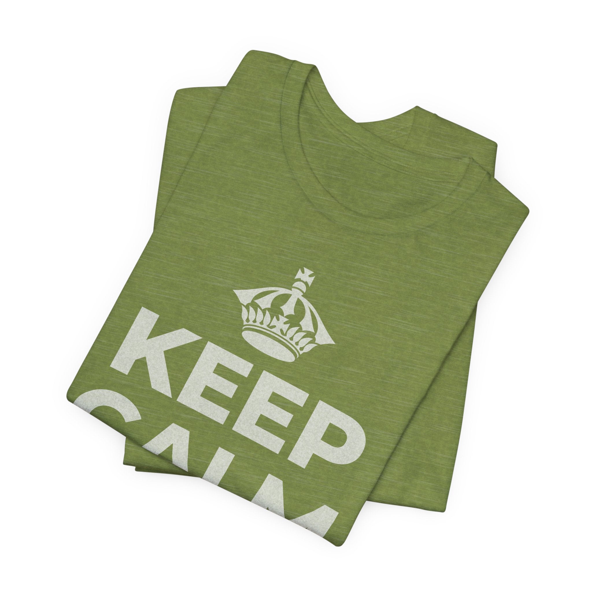 KEEP CALM AND 相信好事正在路上 T-Shirt (Baby Blue–Silver)
