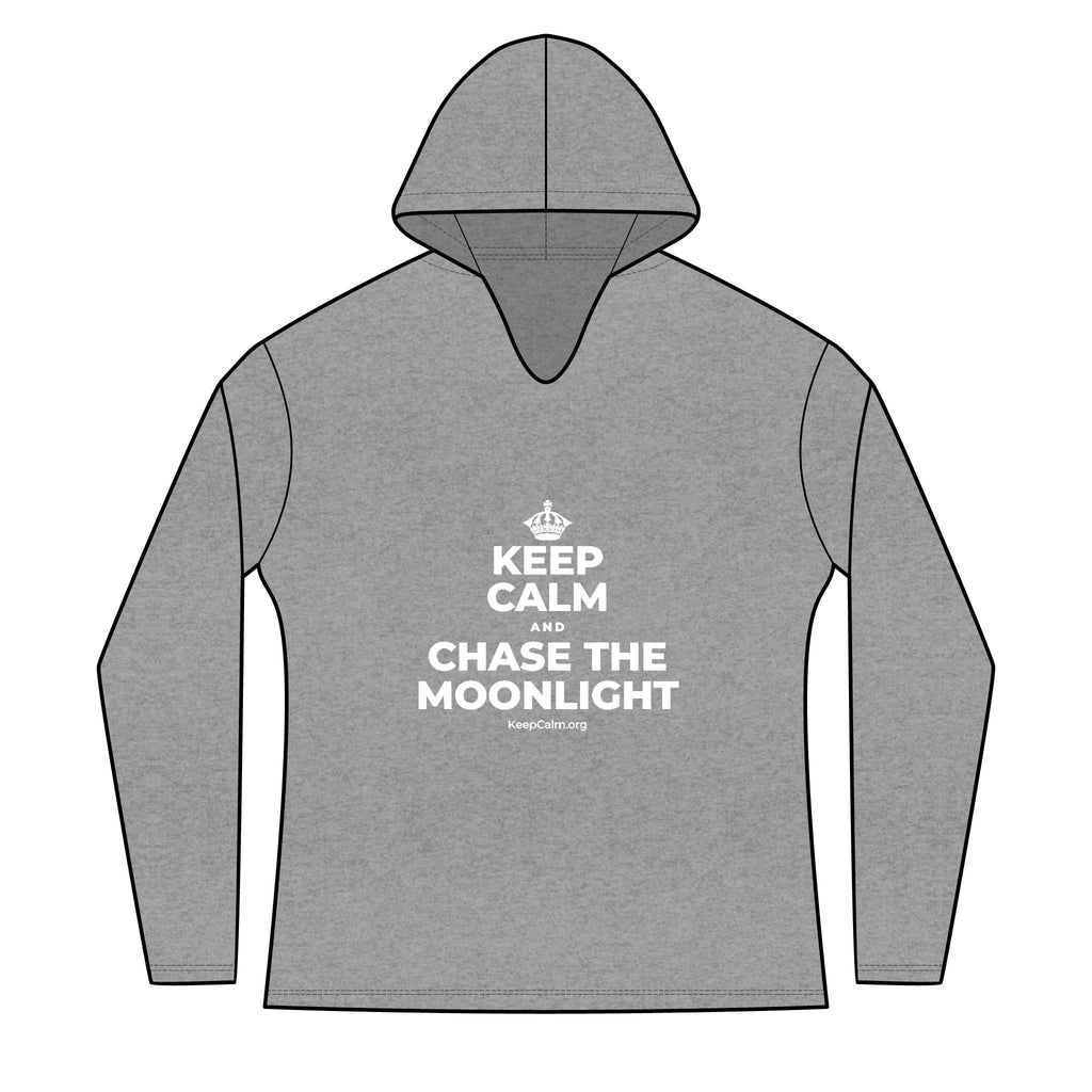 KEEP CALM AND CHASE THE MOONLIGHT Women's Long Sleeve Hoodie