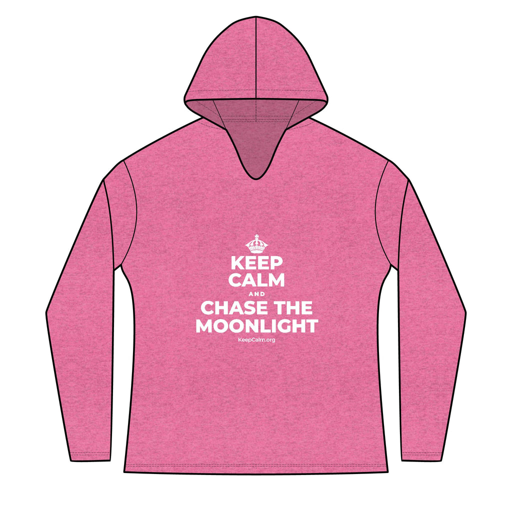 KEEP CALM AND CHASE THE MOONLIGHT Women's Long Sleeve Hoodie