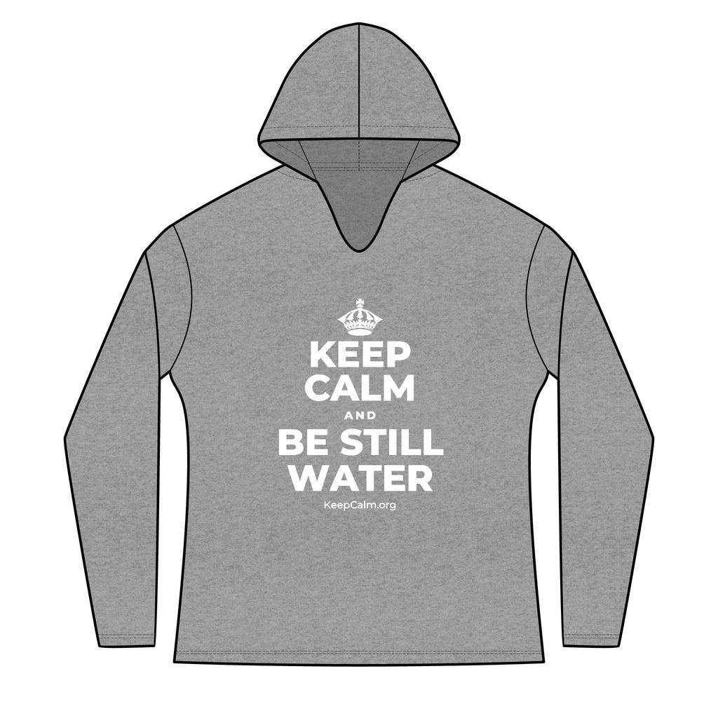 KEEP CALM AND BE STILL WATER Women's Long Sleeve Hoodie
