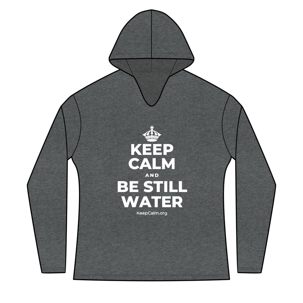 KEEP CALM AND BE STILL WATER Women's Long Sleeve Hoodie