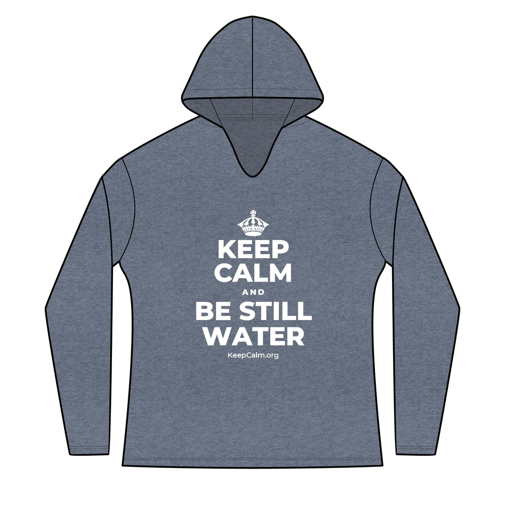 KEEP CALM AND BE STILL WATER Women's Long Sleeve Hoodie