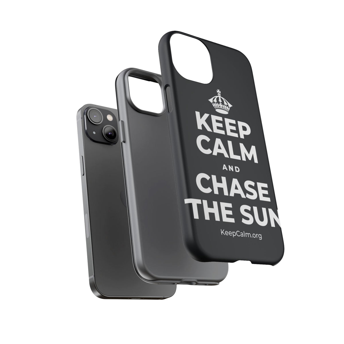 KEEP CALM AND CHASE THE SUN Phone Case (Dark)