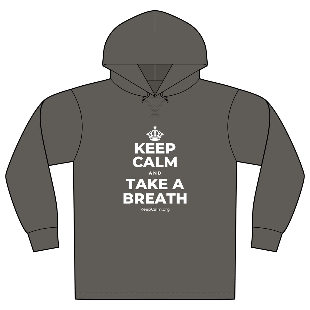 KEEP CALM AND TAKE A BREATH Organic Hoodie Tee
