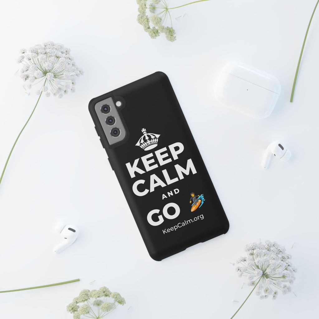KEEP CALM AND GO 🏄 Phone Case