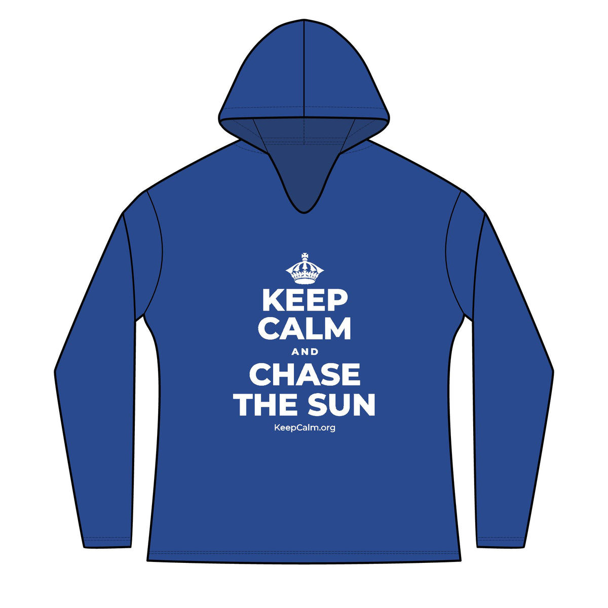 KEEP CALM AND CHASE THE SUN Women's Long Sleeve Hoodie