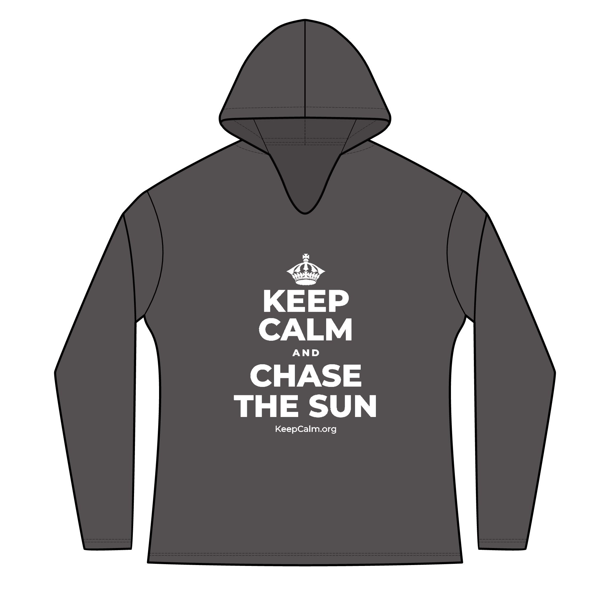 KEEP CALM AND CHASE THE SUN Women's Long Sleeve Hoodie
