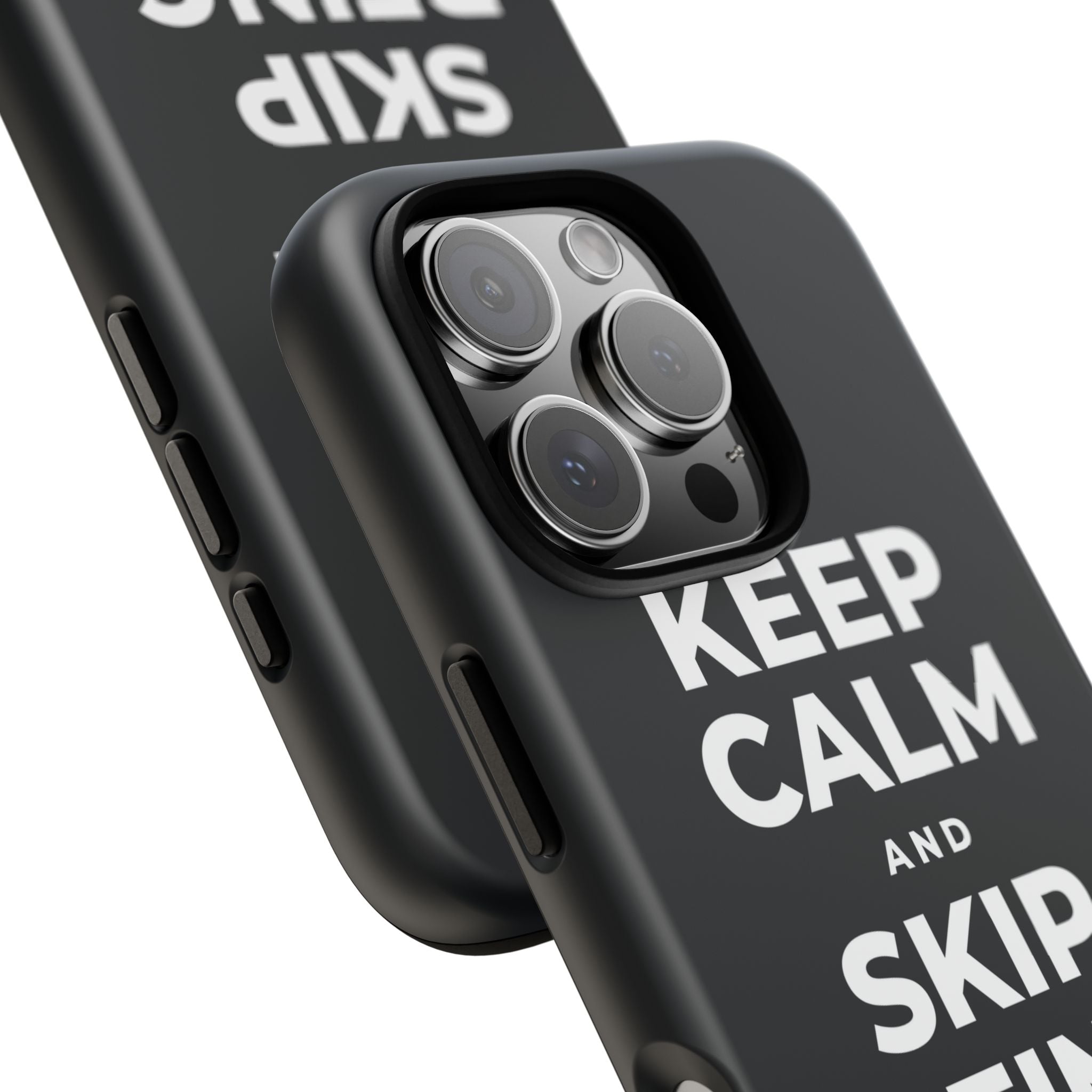 KEEP CALM AND SKIP BEING OKAY TODAY Phone Case (Dark)