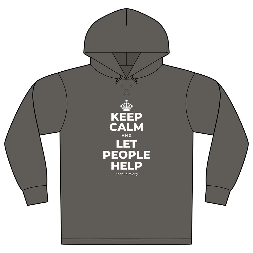 KEEP CALM AND LET PEOPLE HELP Organic Hoodie Tee
