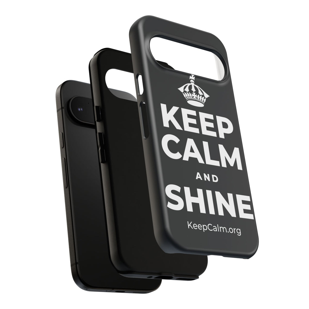 KEEP CALM AND SHINE Phone Case (Dark)