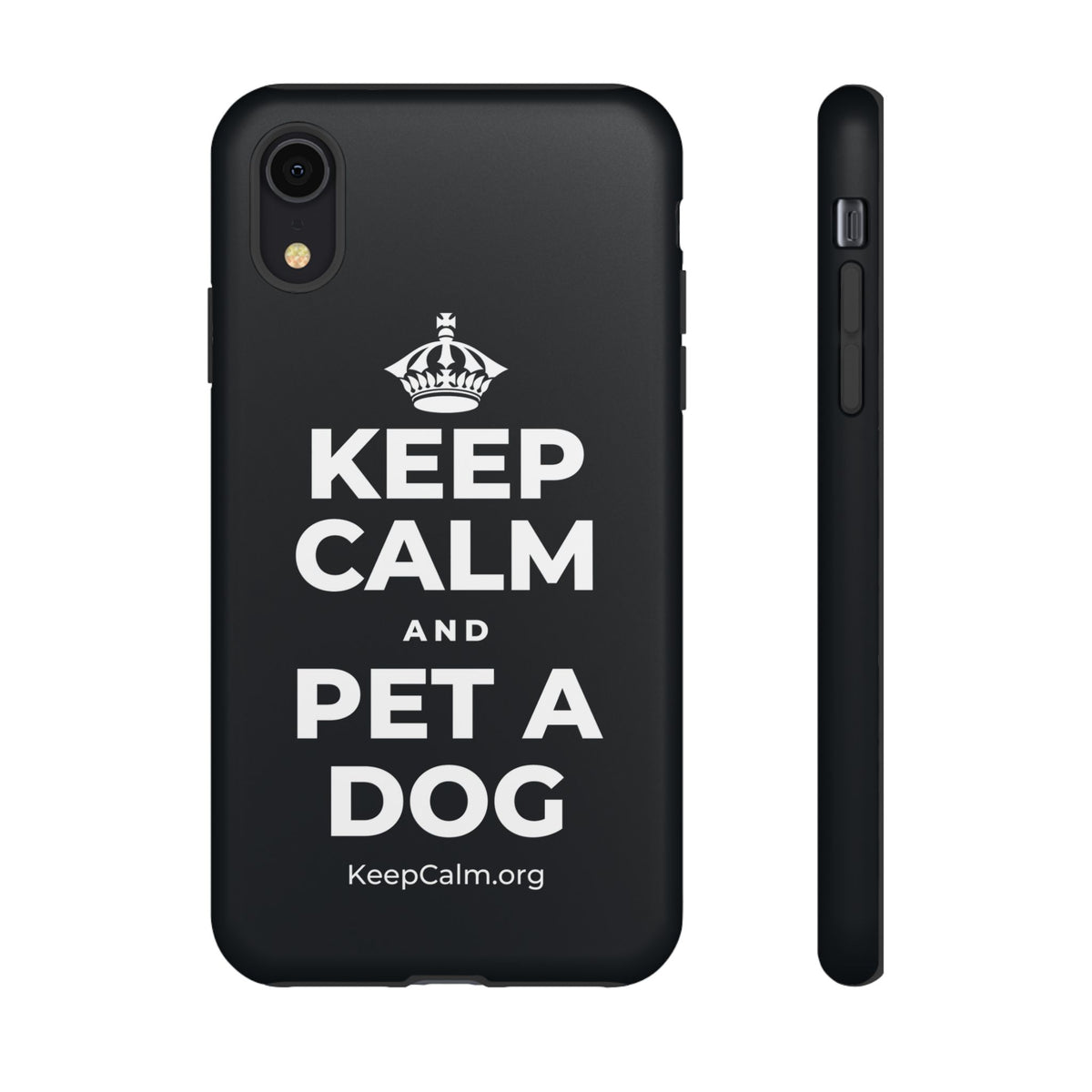 KEEP CALM AND PET A DOG Phone Case (Dark)