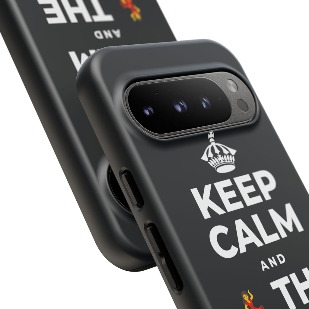 KEEP CALM AND 💃 THE NIGHT AWAY Phone Case (Dark)