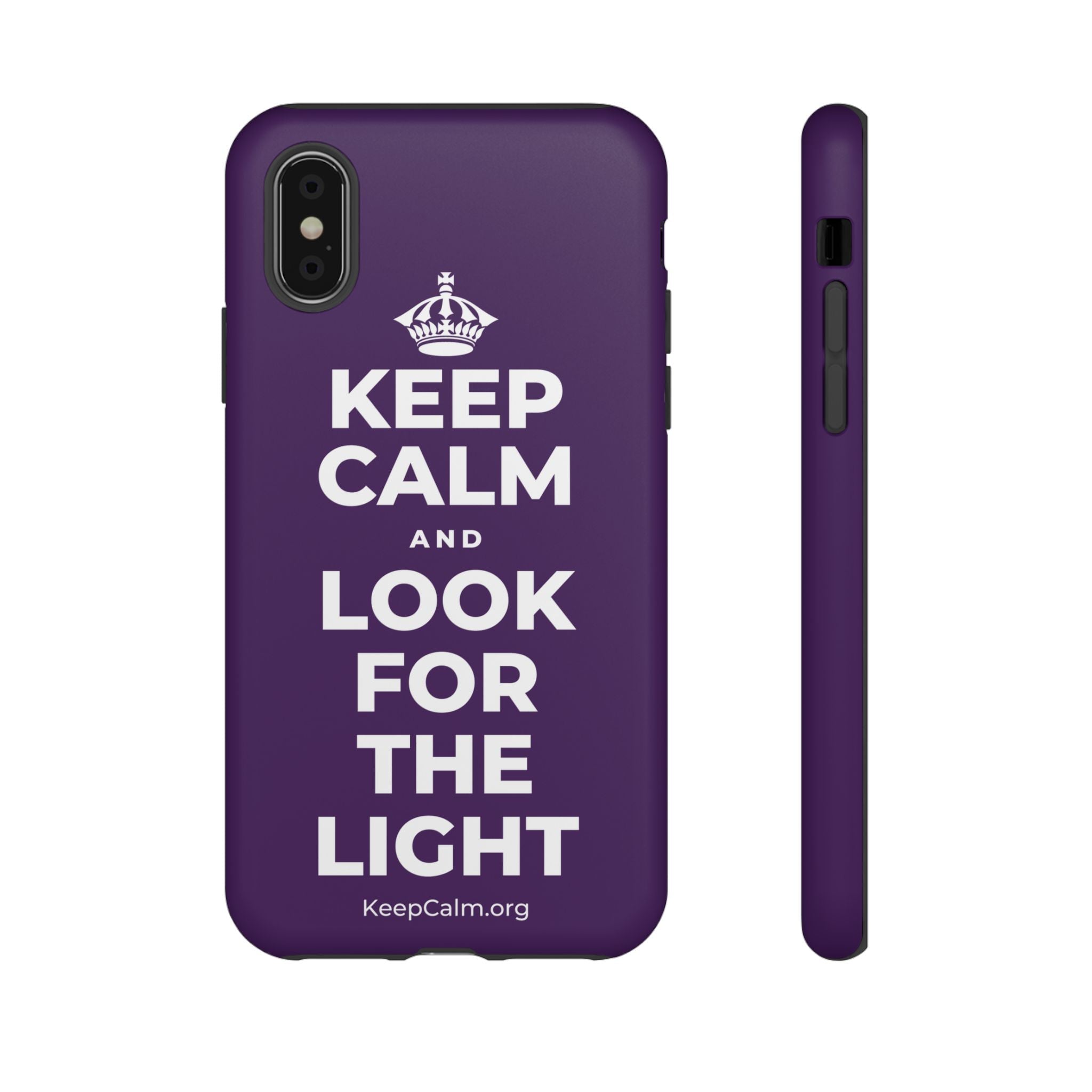 KEEP CALM AND LOOK FOR THE LIGHT Phone Case