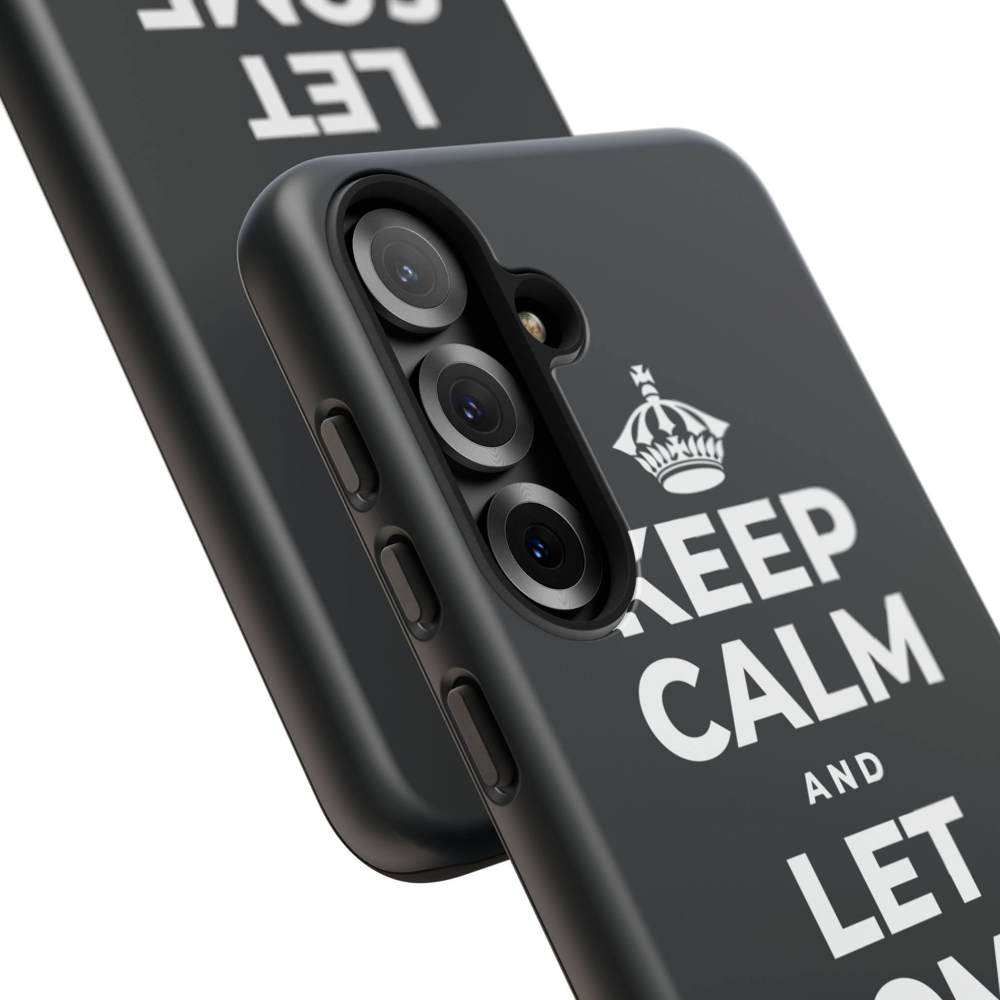 KEEP CALM AND LET SOME OF IT GO Phone Case (Dark)