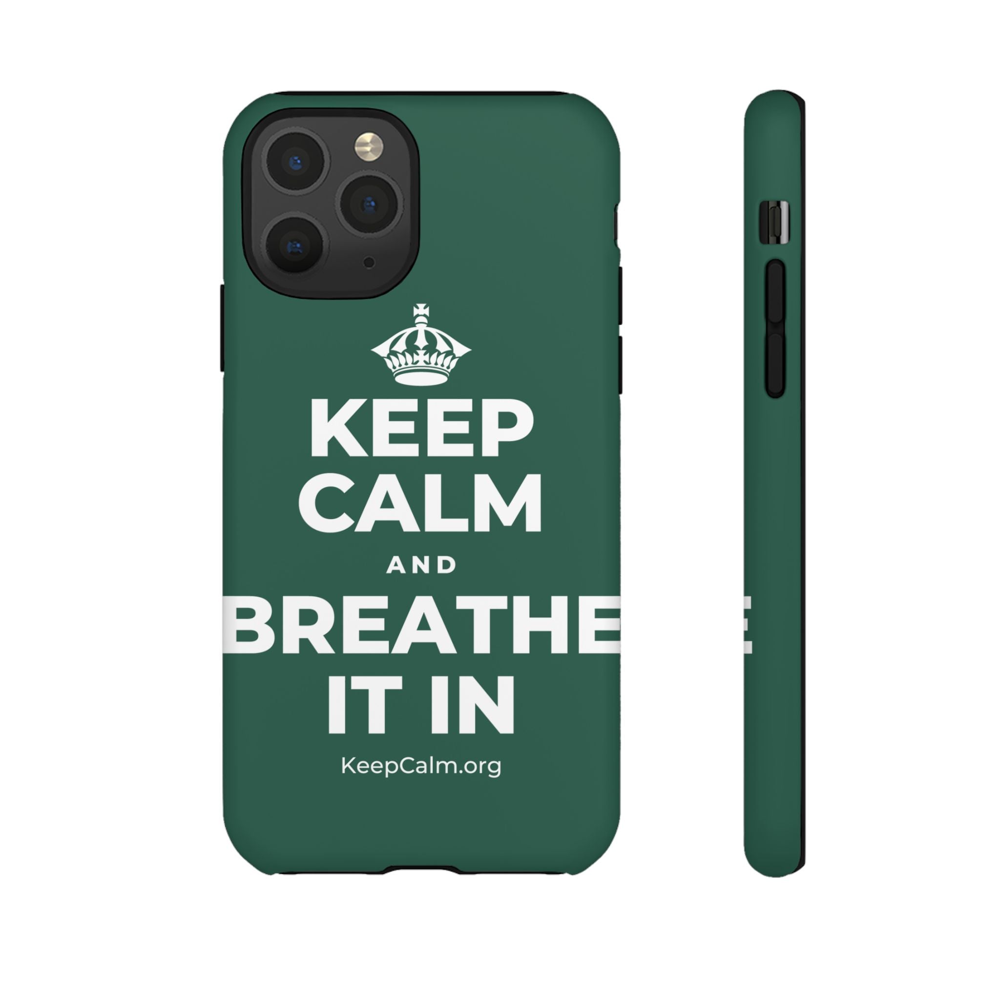 KEEP CALM AND BREATHE IT IN Phone Case