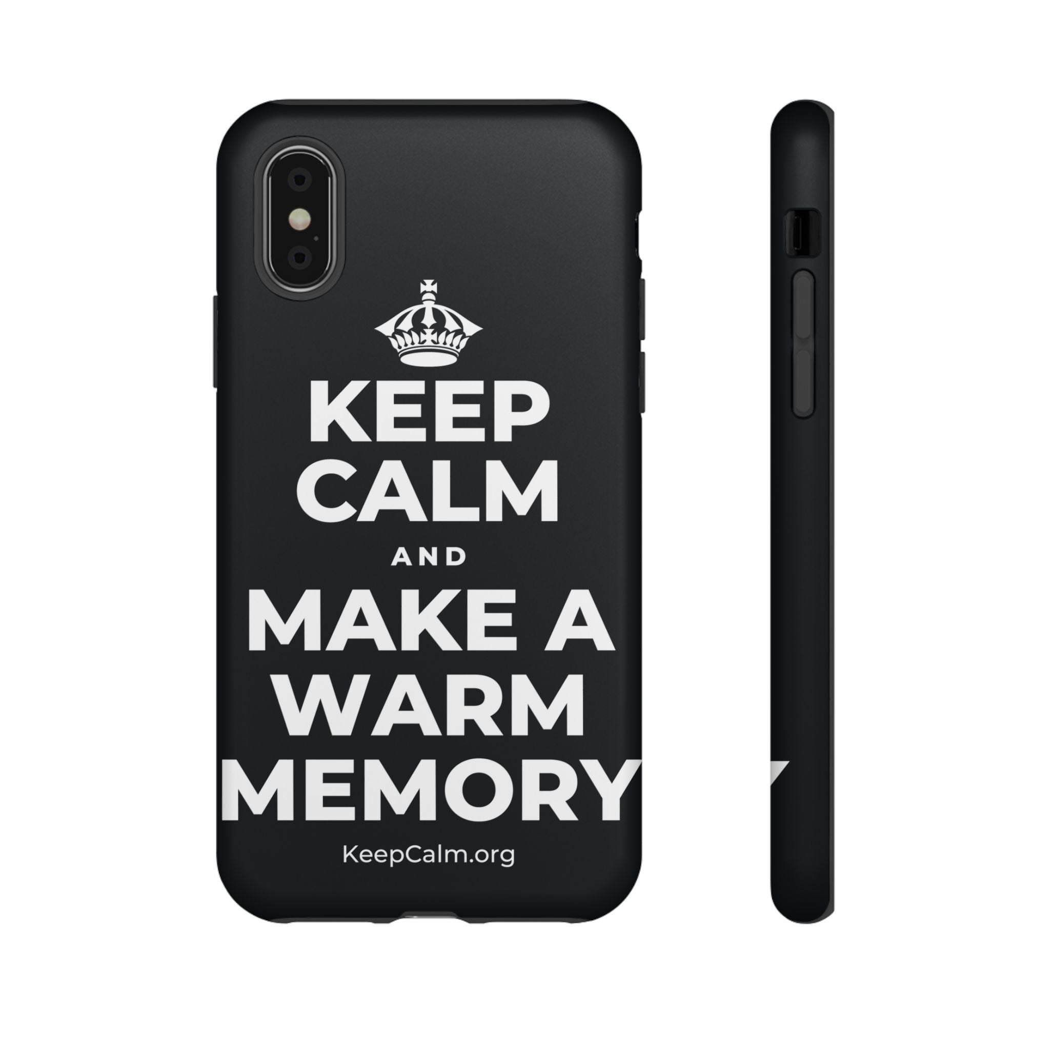 KEEP CALM AND MAKE A WARM MEMORY Phone Case (Dark)