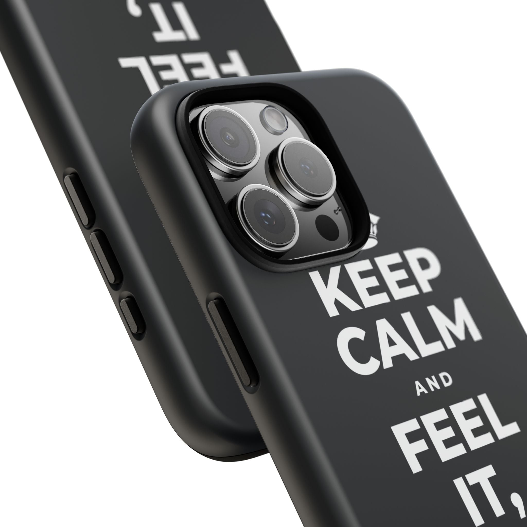 KEEP CALM AND FEEL IT, NOT FEED IT Phone Case (Dark)