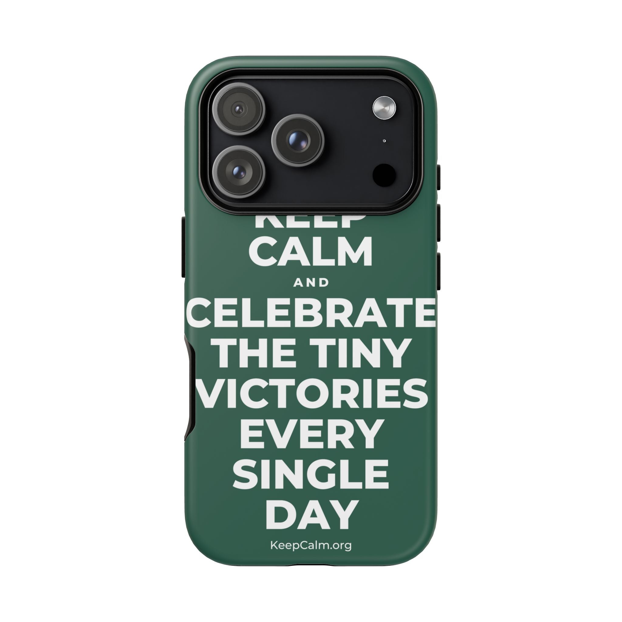 KEEP CALM AND CELEBRATE THE TINY VICTORIES EVERY SINGLE DAY Phone Case
