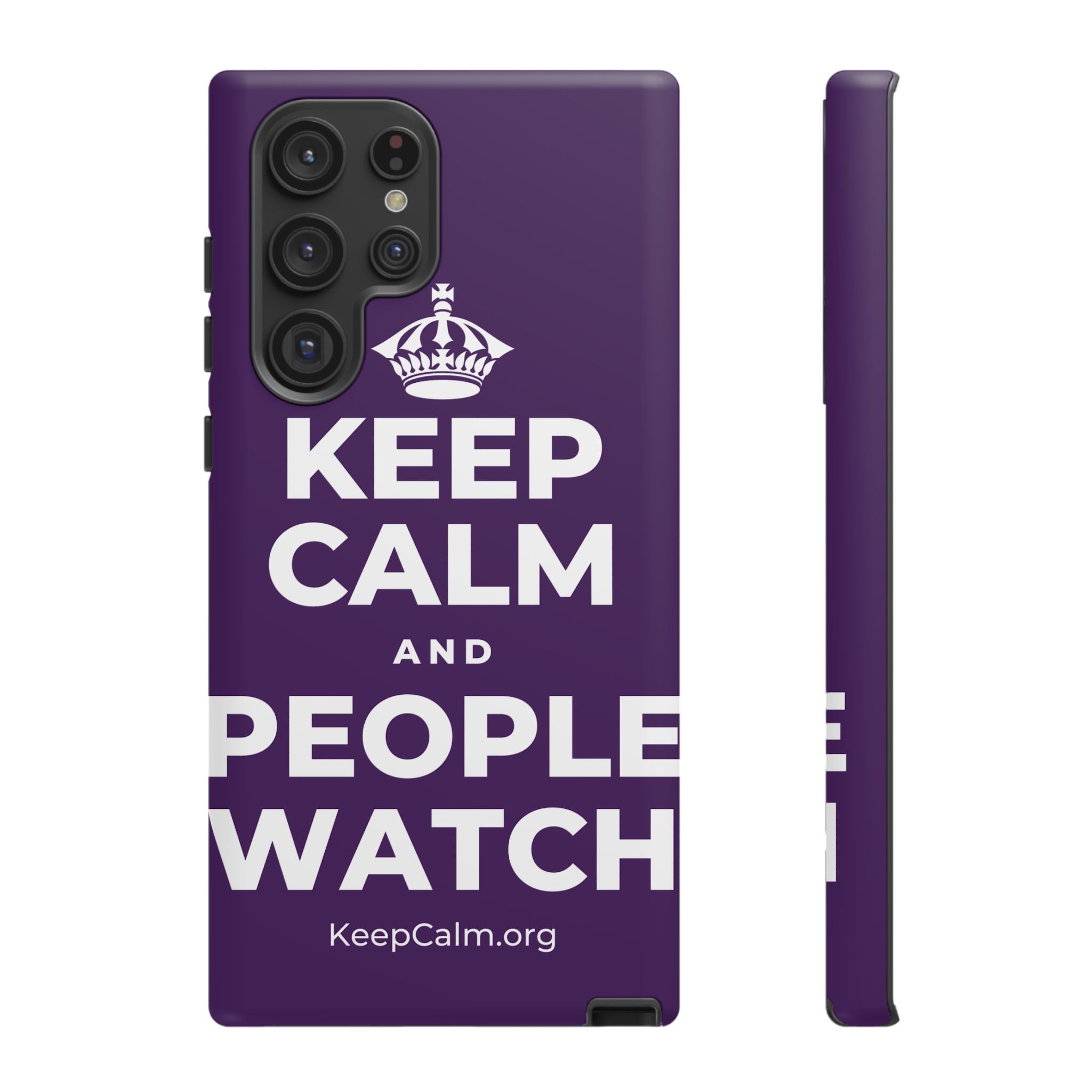 KEEP CALM AND PEOPLE WATCH Phone Case
