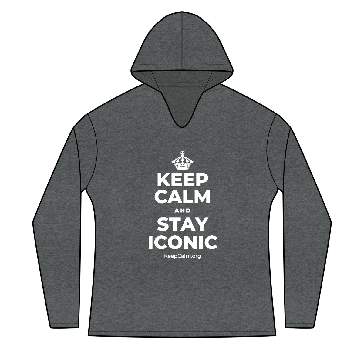 KEEP CALM AND STAY ICONIC Women's Long Sleeve Hoodie