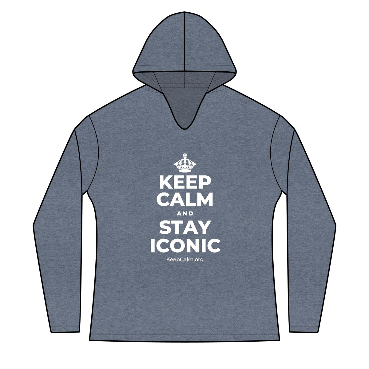 KEEP CALM AND STAY ICONIC Women's Long Sleeve Hoodie