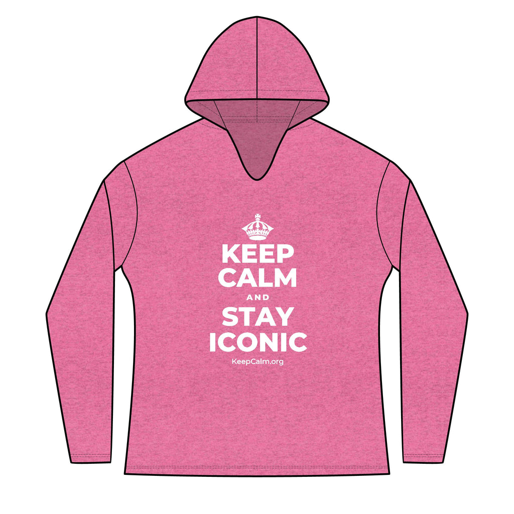 KEEP CALM AND STAY ICONIC Women's Long Sleeve Hoodie