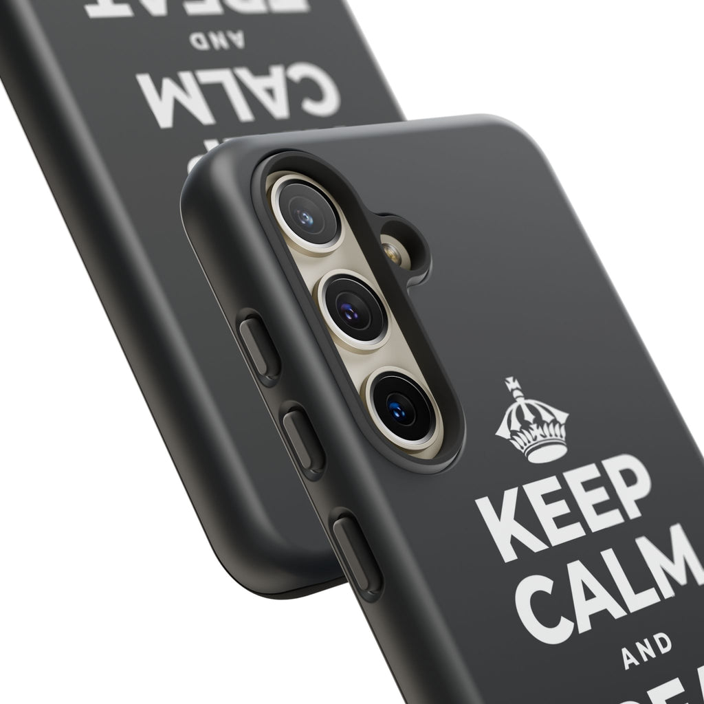 KEEP CALM AND TREAT YOURSELF Phone Case (Dark)